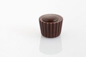 Rich and smooth solid dark couverture chocolate truffle with 58% cocoa content