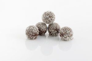 Stack of 5 Coconut Rough Truffles from Share Chocolates