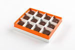 Dark Salted Caramel 12 Piece Gift Box Angled View Open