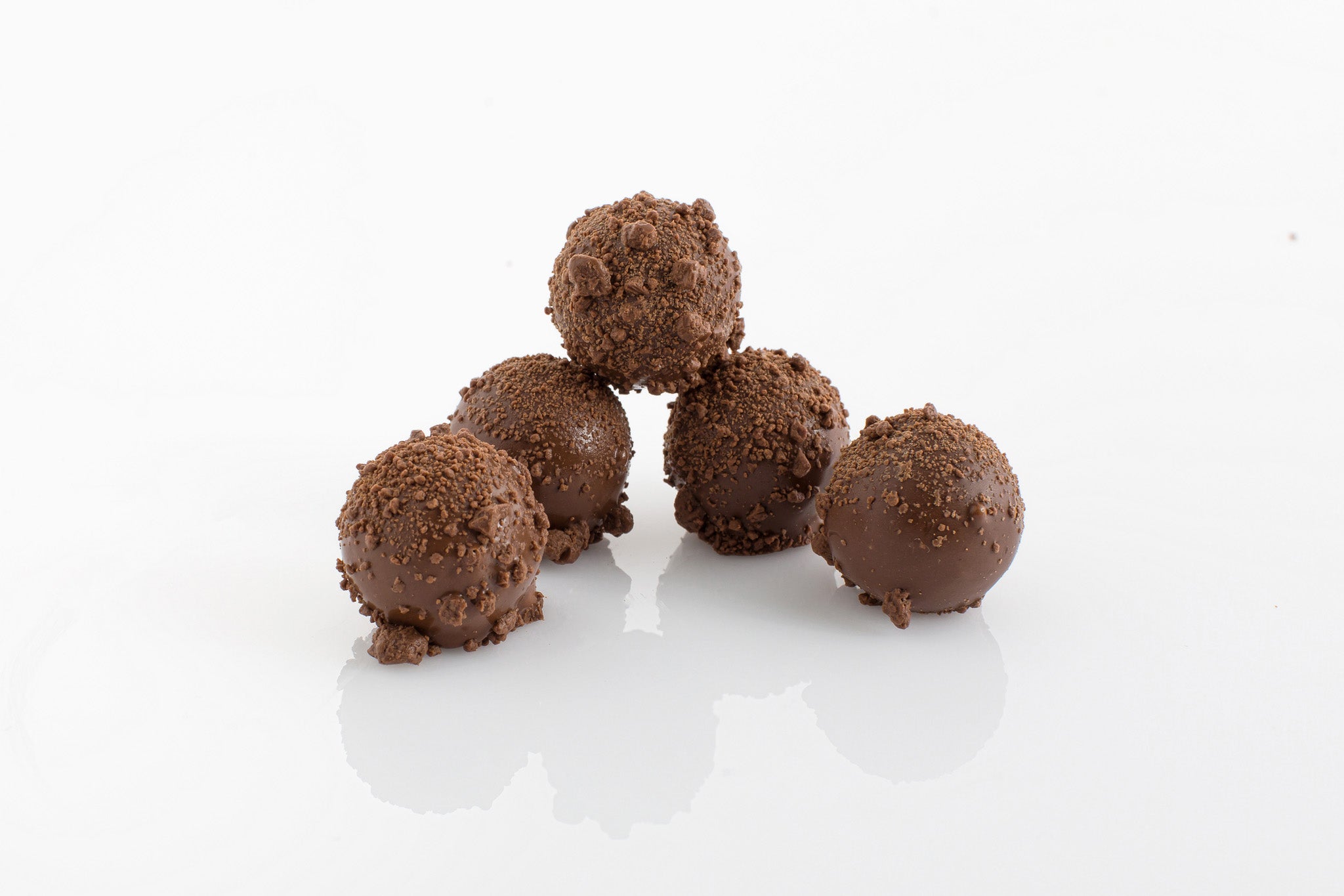 Stack of 5 Grand Marnier Truffles from Share Chocolates