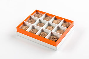 Jaffa Truffle 12 Piece Gift Box Angled View Open