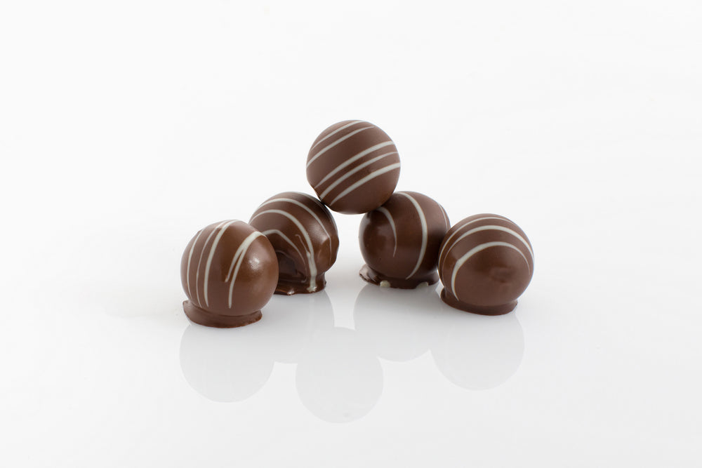 Stack of 5 Chocolate Fudge Truffles from Share Chocolates