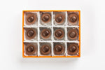 Milk Ganache 12 Piece Gift Box Top View Open