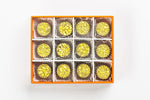 Pineapple Truffle 12 Piece Gift Box Top View Open