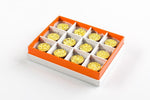 Pineapple Truffle 12 Piece Gift Box Angled View Open