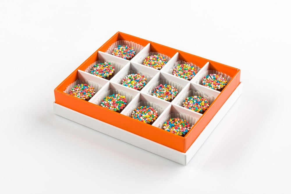 Speckle Cup 12 Piece Gift Box Angled View Open